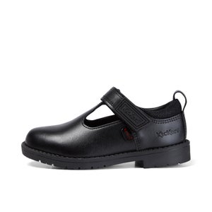 Infant Girls Lachly T Bar Leather Black