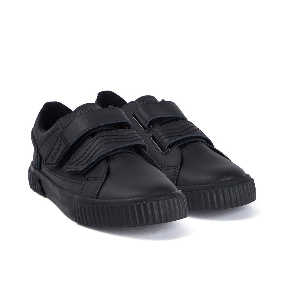 Junior Boys Tovni Twin Flex Leather Black