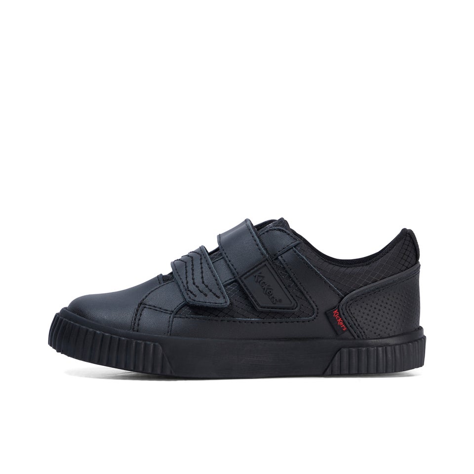 Junior Boys Tovni Twin Flex Leather Black
