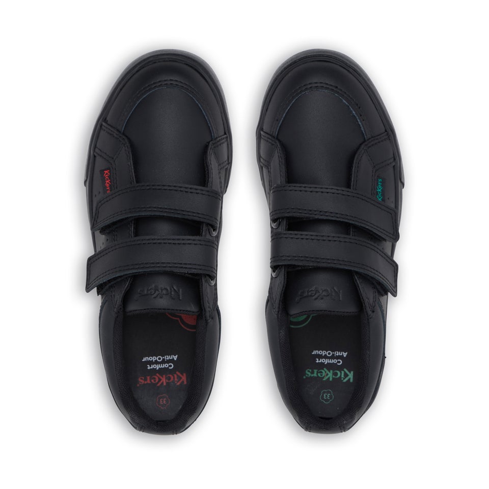 Junior Unisex Tovni Twin Leather Black