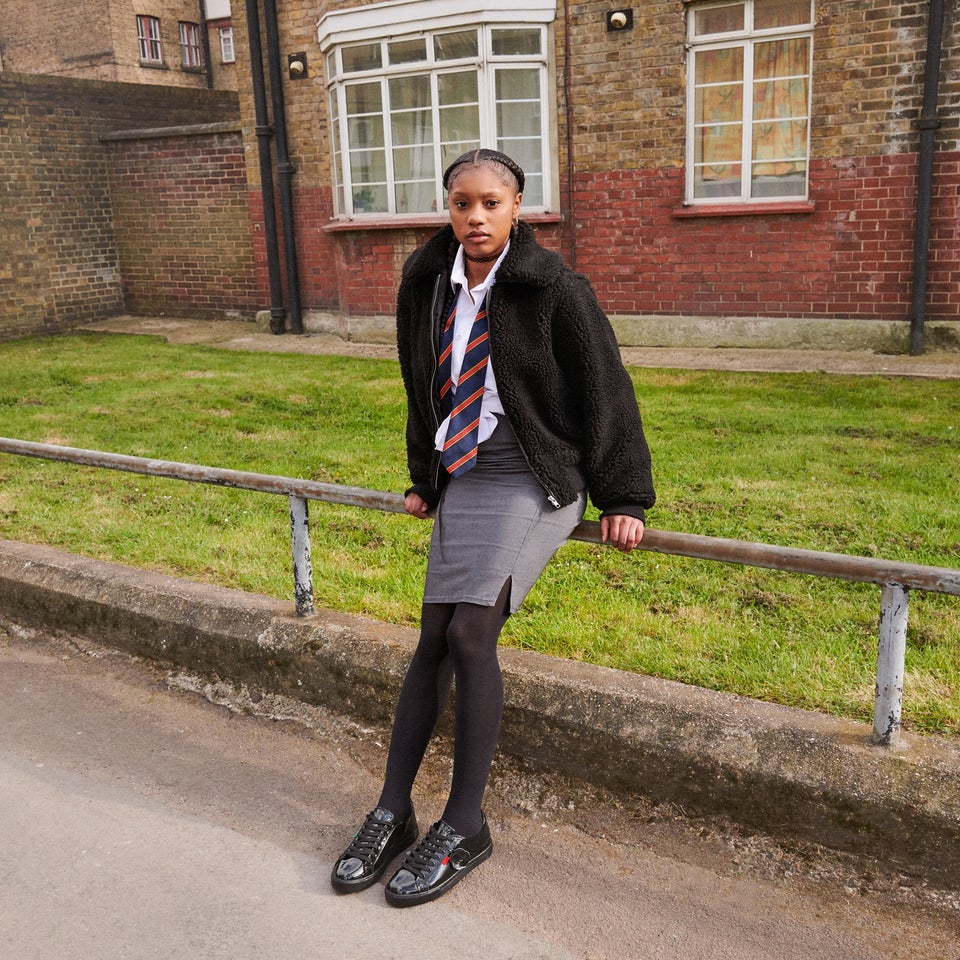 Adult Womens Tovni Lacer Patent Leather Black