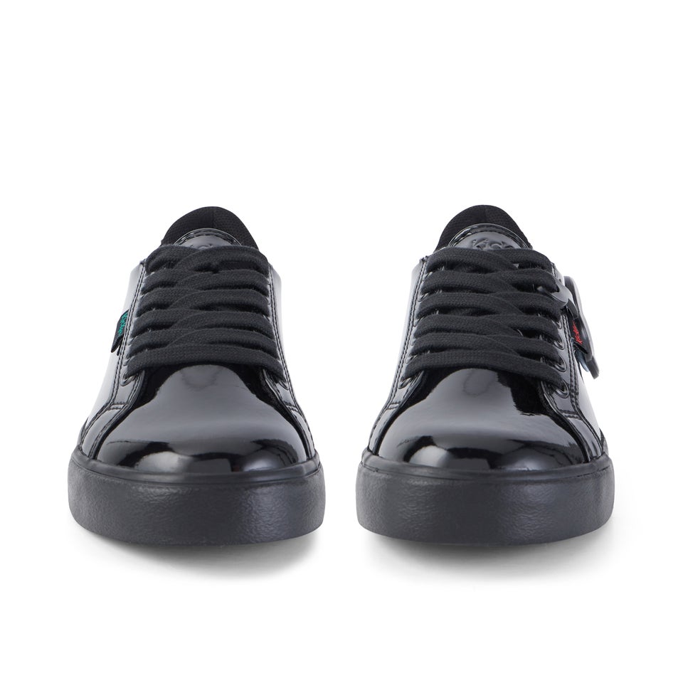 Junior Girls Tovni Lacer Patent Leather Black