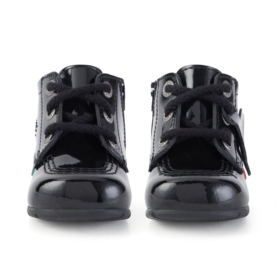 Baby Kick Hi B Zip Patent Leather Black