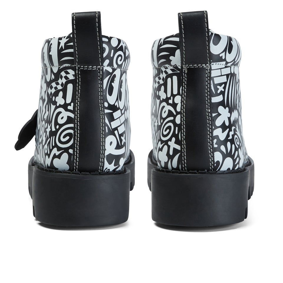 Adult Women's Kizziie Hi X Hattie Stewart Leather Black