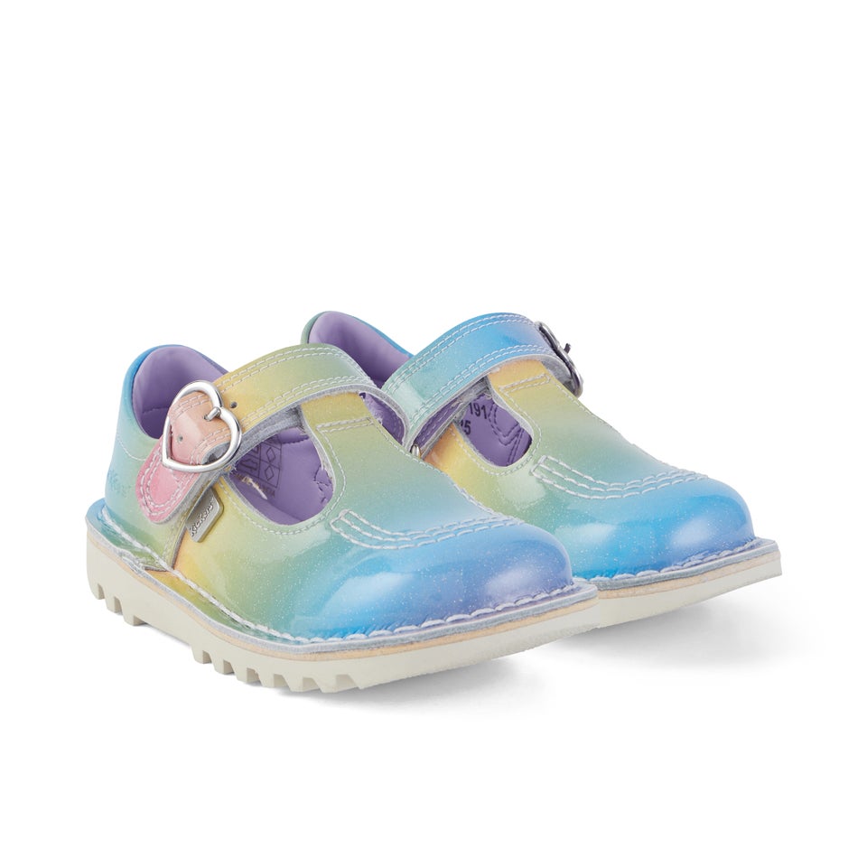 Infant Girls Kick T-bar Patent Leather Multi