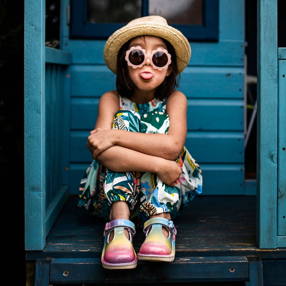 Infant Girls Kick T-bar Patent Leather Multi