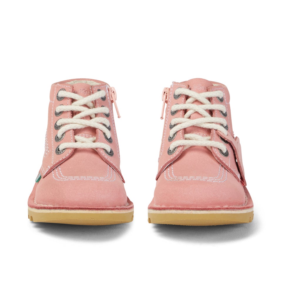 Infant Unisex Kick Hi Zip Nubuck Light pink