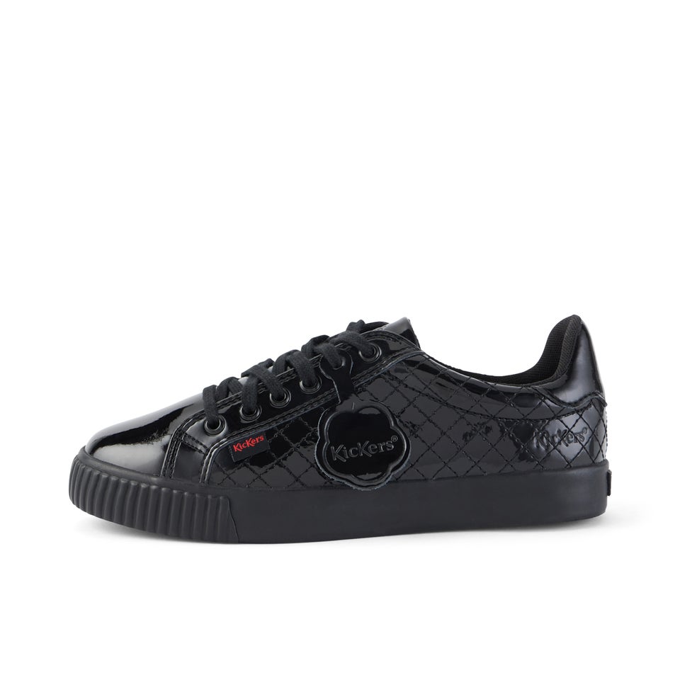 Youth Womens Tovni Track Patent Leather Black
