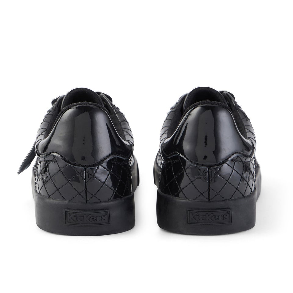 Youth Womens Tovni Track Patent Leather Black