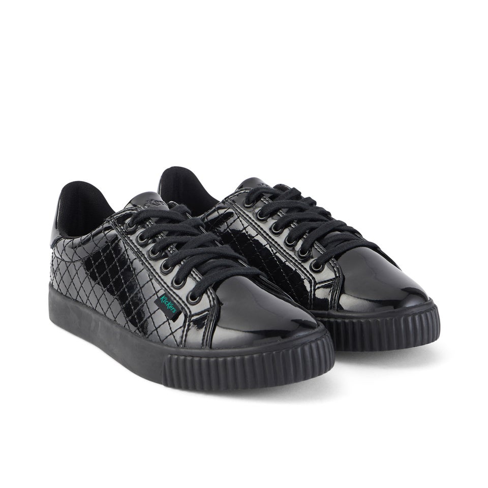 Youth Womens Tovni Track Patent Leather Black