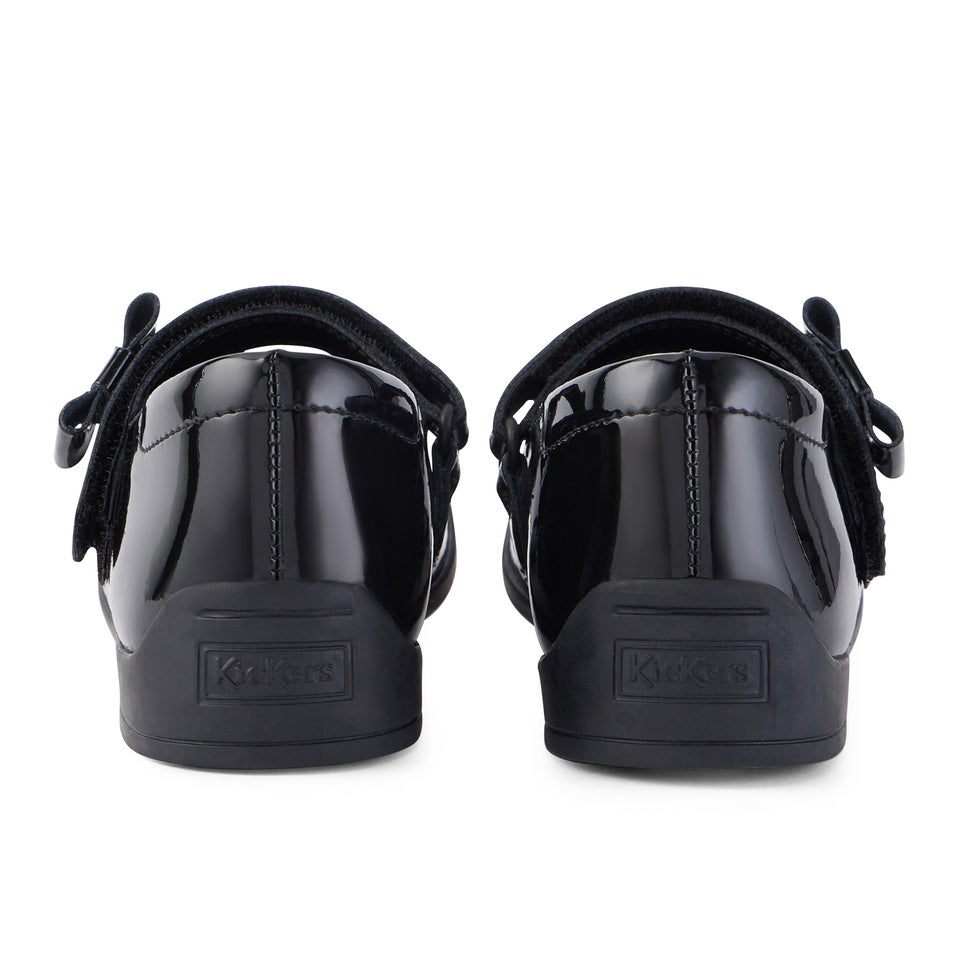 Infant Girls Bridie Heart Mj Patent Leather Black