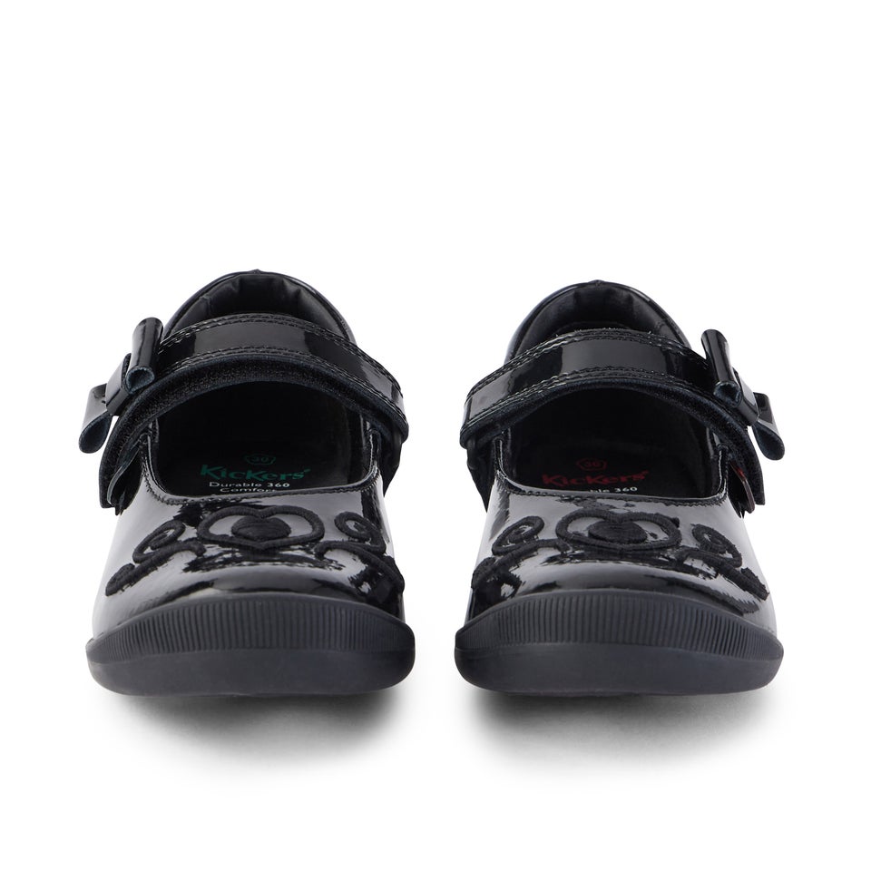 Infant Girls Bridie Heart Mj Patent Leather Black