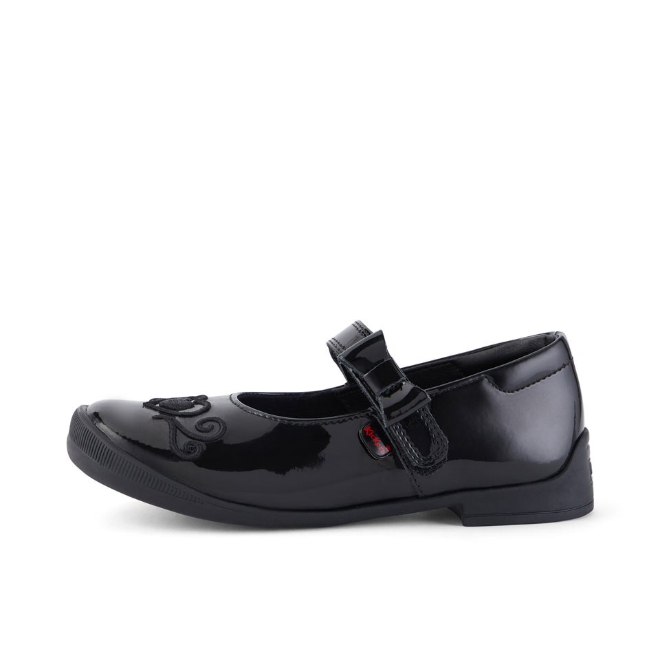Infant Girls Bridie Heart Mj Patent Leather Black