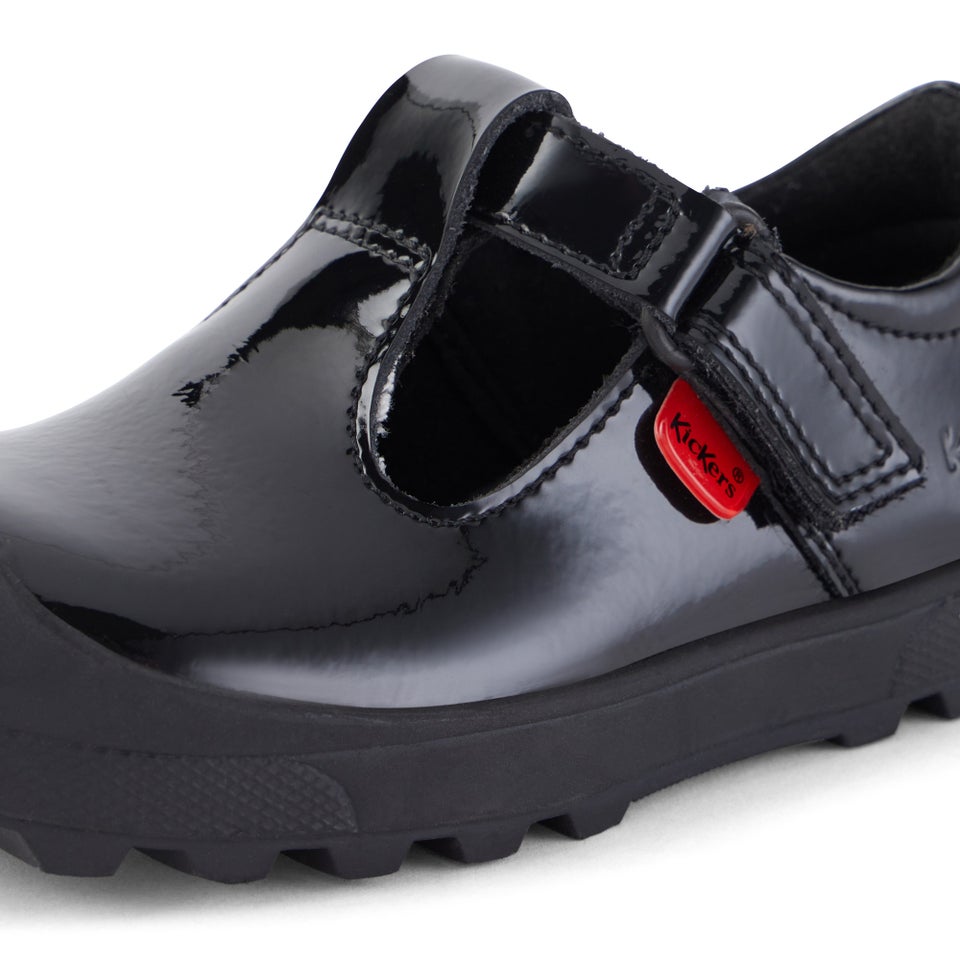 Junior Girls Plunk MJ Leather Black