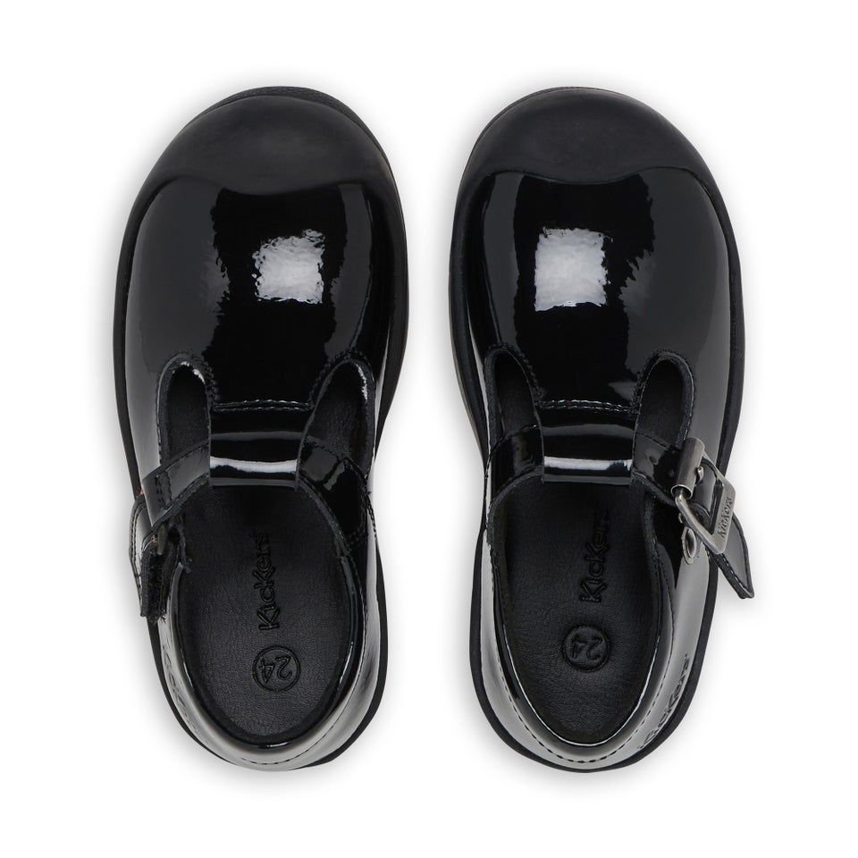 Junior Girls Plunk MJ Leather Black