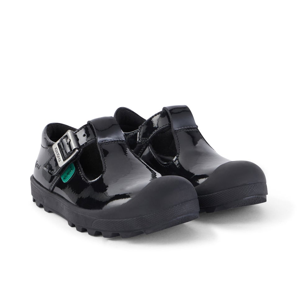 Junior Girls Plunk MJ Leather Black