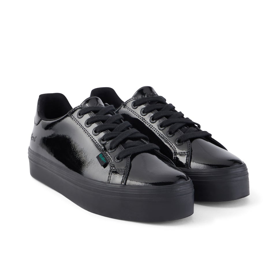Adult Womens Tovni Stack Patent Leather Black