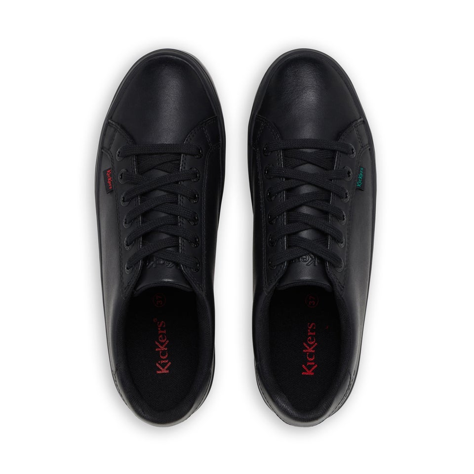 Adult Womens Tovni Stack Leather Black