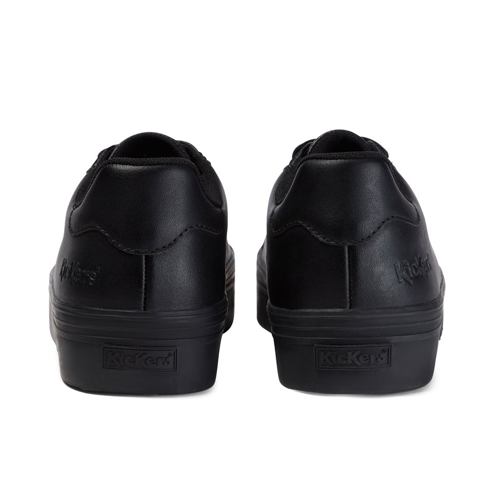 Adult Womens Tovni Stack Leather Black