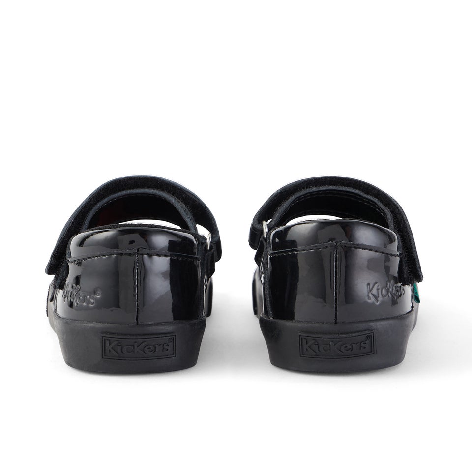 Infant Girls Tovni Brogue MJ Patent Leather Black