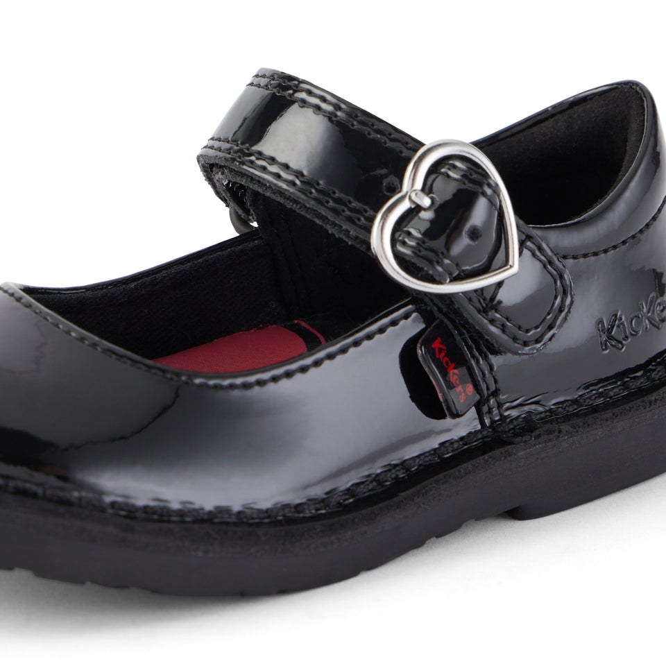 Infant Girls Adlar Heart Mj Patent Leather Black