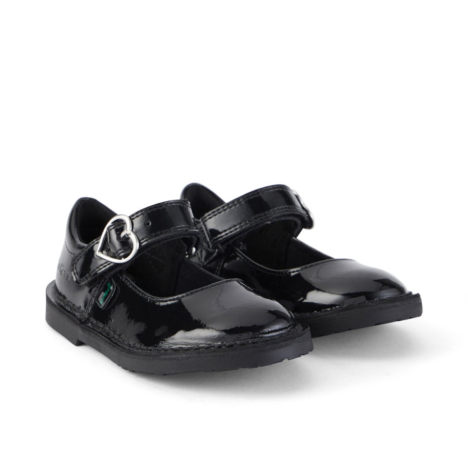 Infant Girls Adlar Heart Mj Patent Leather Black