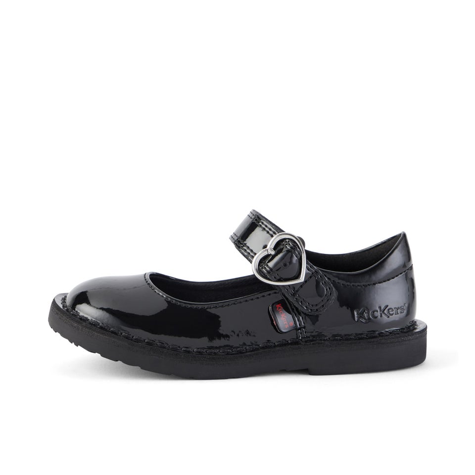 Infant Girls Adlar Heart Mj Patent Leather Black