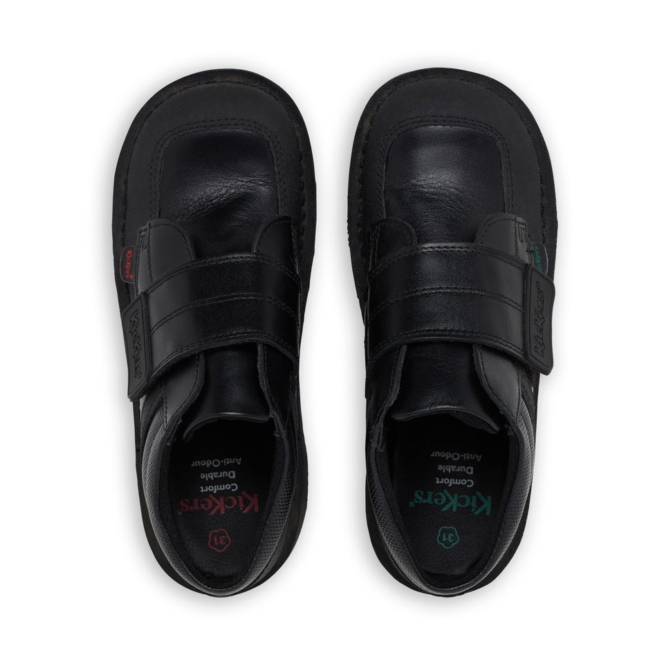 Junior Boys Kick Mid Scuff Leather Black