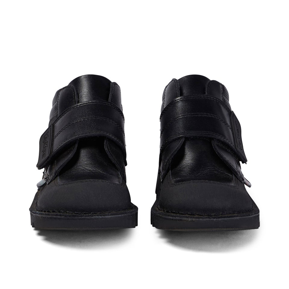 Junior Boys Kick Mid Scuff Leather Black