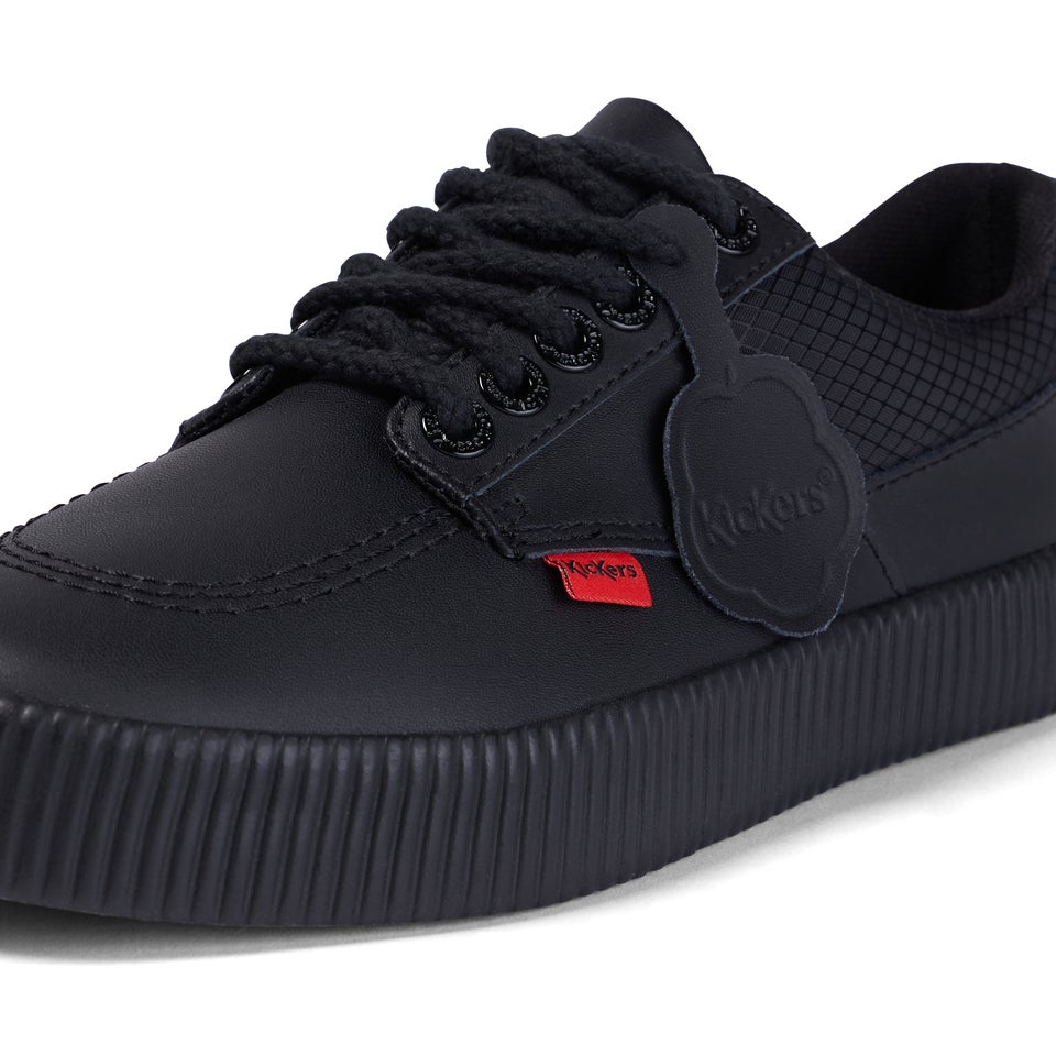 Youth Mens Tovni Flex Leather Black