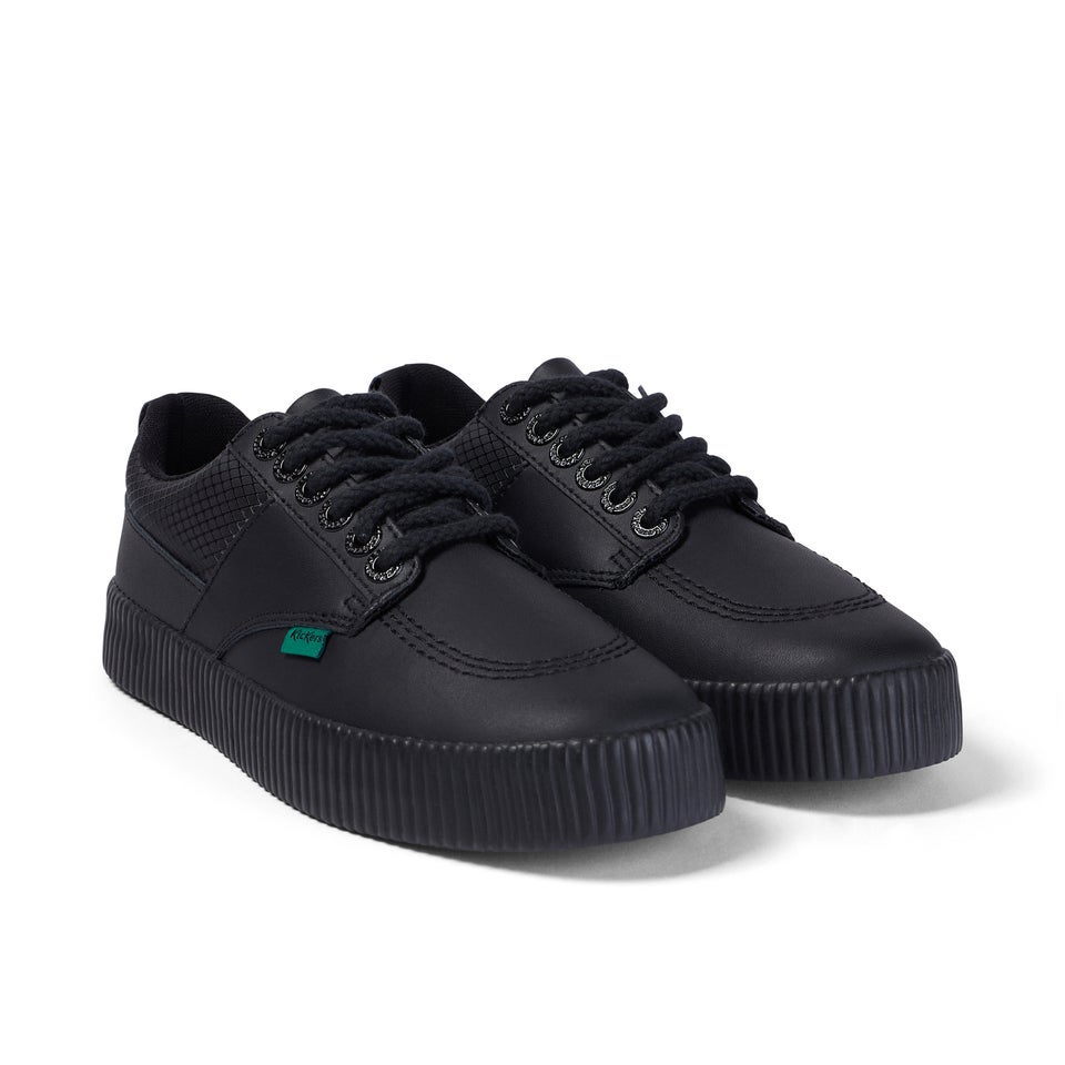 Youth Mens Tovni Flex Leather Black