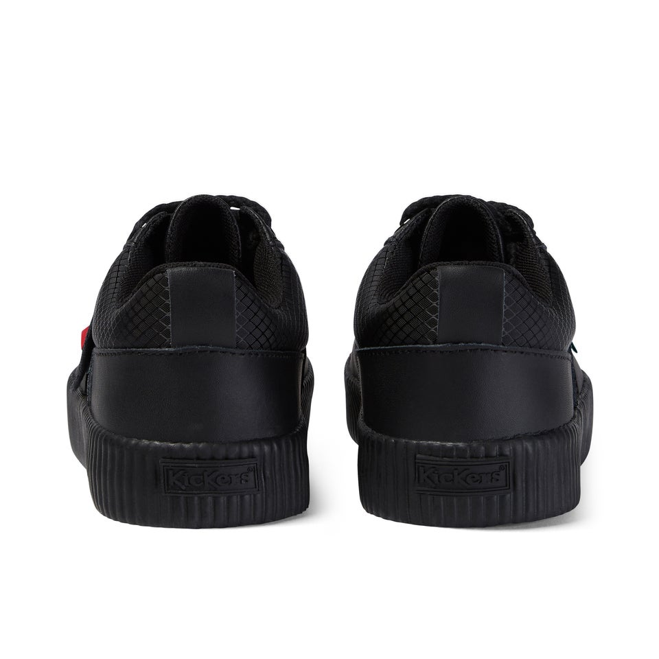 Youth Mens Tovni Flex Leather Black