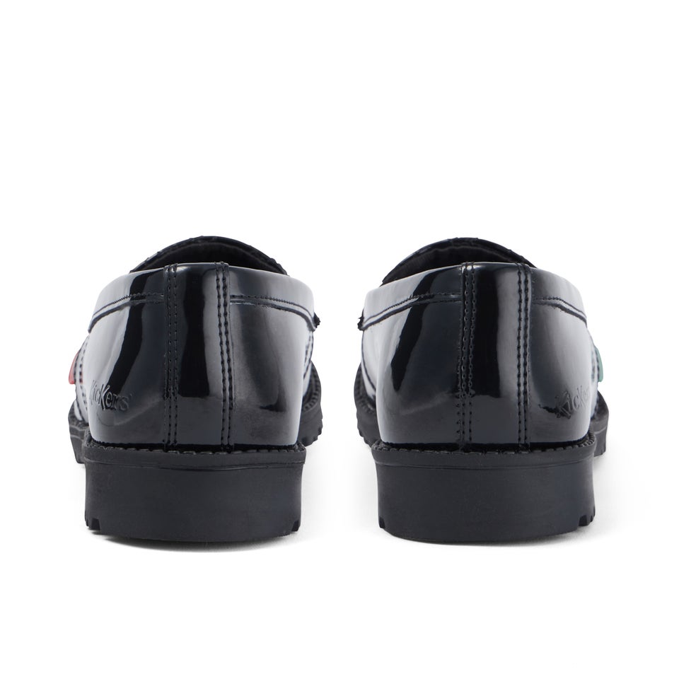 Youth Womens Lachly Quilted Loafer Patent Leather Black