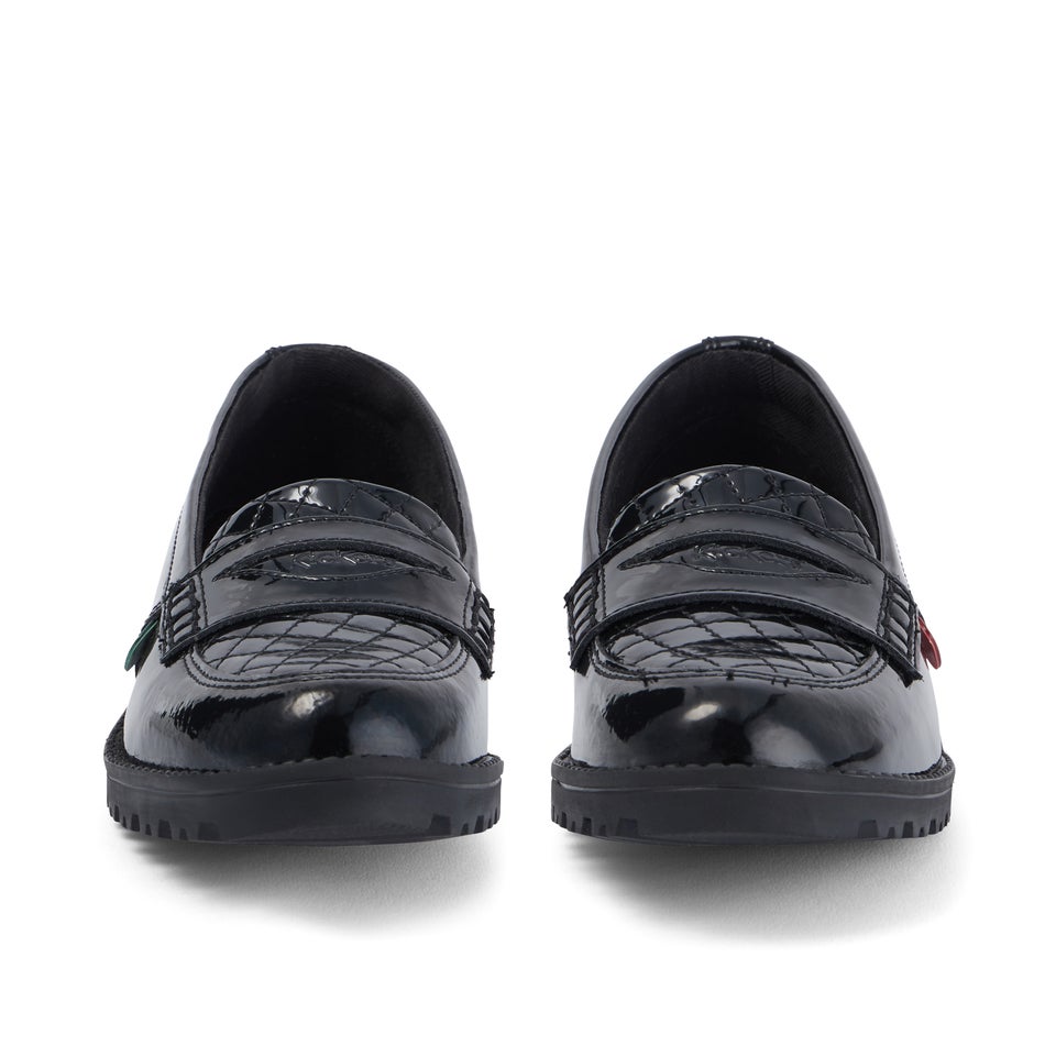 Youth Womens Lachly Quilted Loafer Patent Leather Black