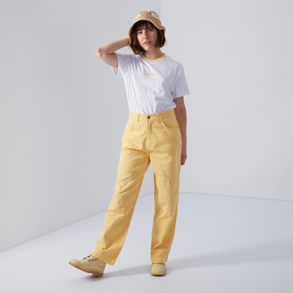 Women's Short Sleeve Boy-Fit T-shirt White