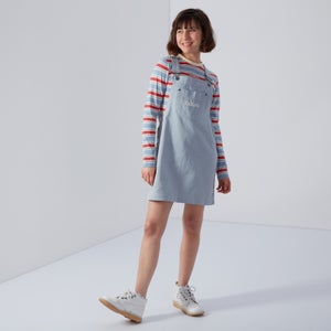 Women's Pinafore Dress Blue - XS