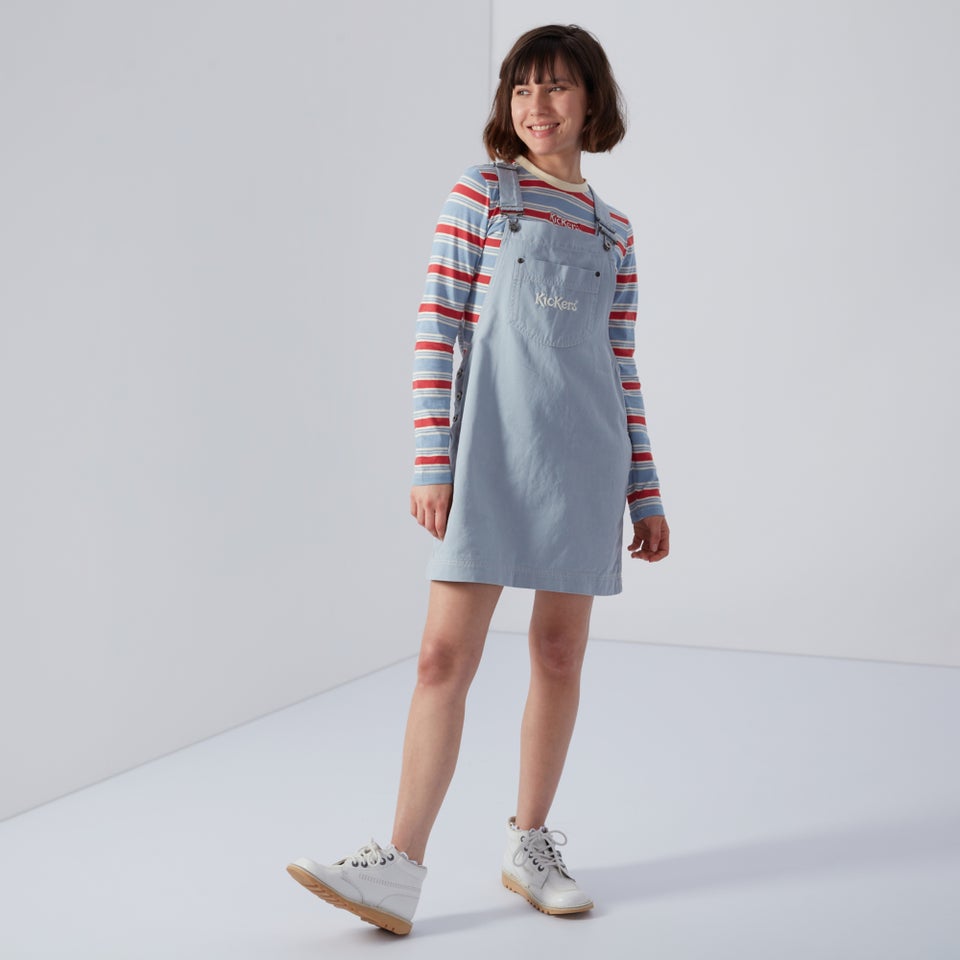 Women's Pinafore Dress Blue