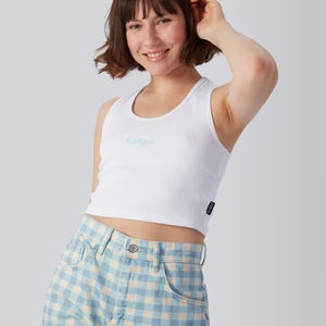 Women's Racerback Rib Vest White - XS