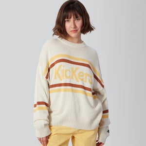 Women's Oversized Knit Jumper Cream - XS