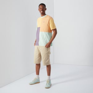 Men's Short Sleeved Patchwork T-shirt Multi - XS