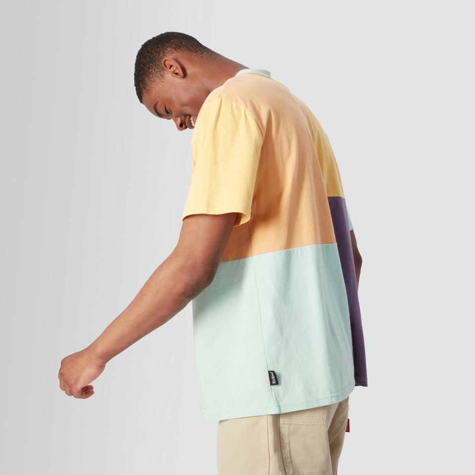 Men's Short Sleeved Patchwork T-shirt Multi