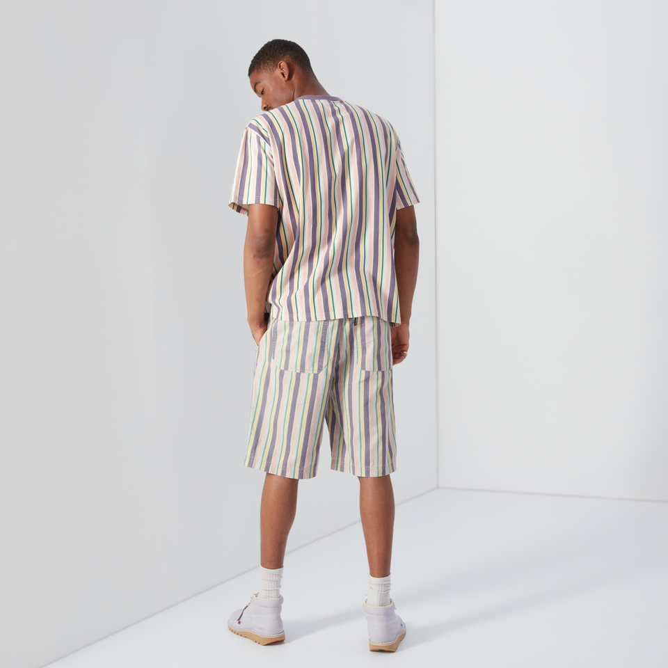 Men's Short Sleeved Striped T-shirt Multi