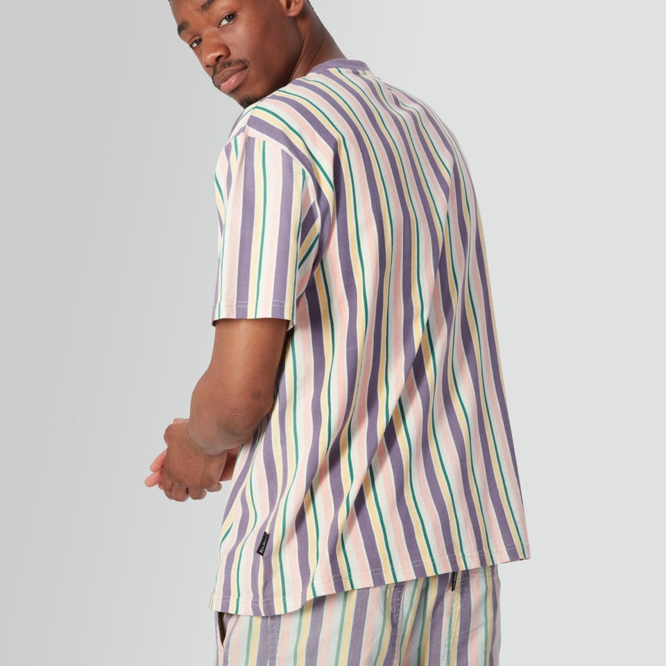 Men's Short Sleeved Striped T-shirt Multi