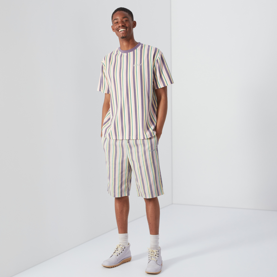 Men's Short Sleeved Striped T-shirt Multi