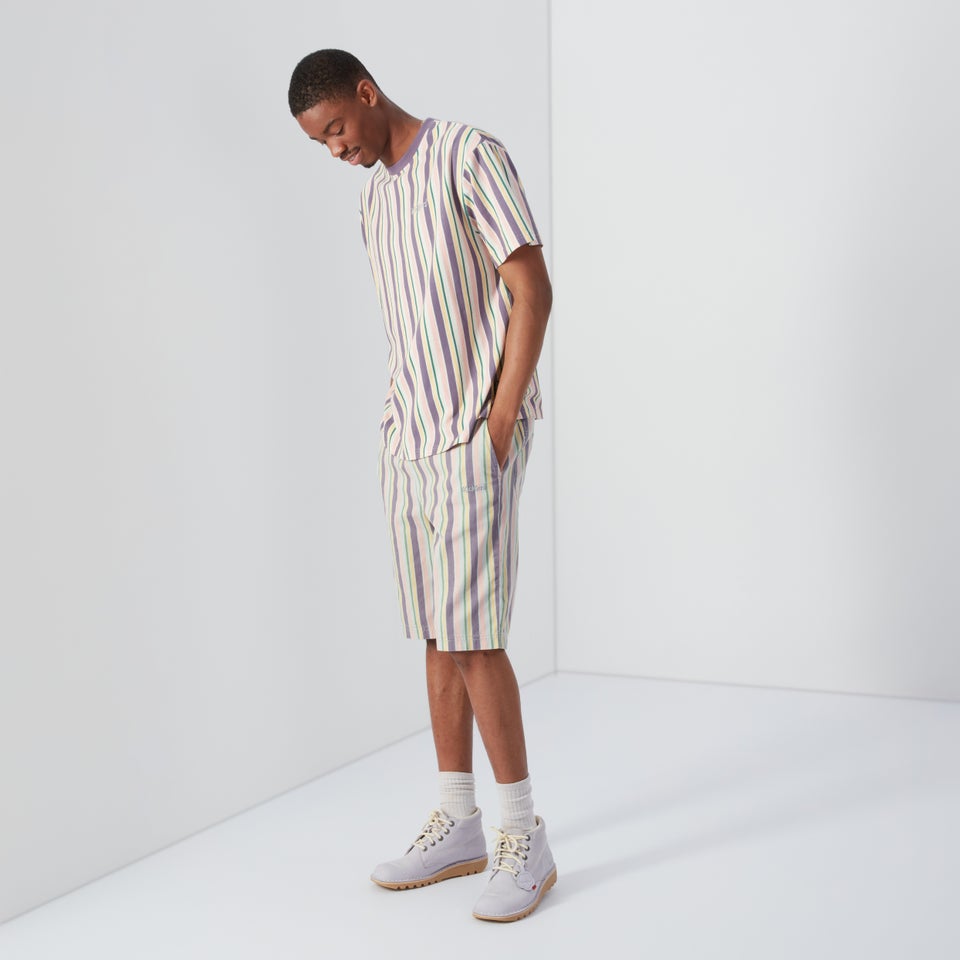 Men's Short Sleeved Striped T-shirt Multi