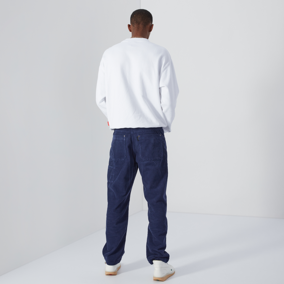 Men's Brushed Back Crew Sweatshirt White