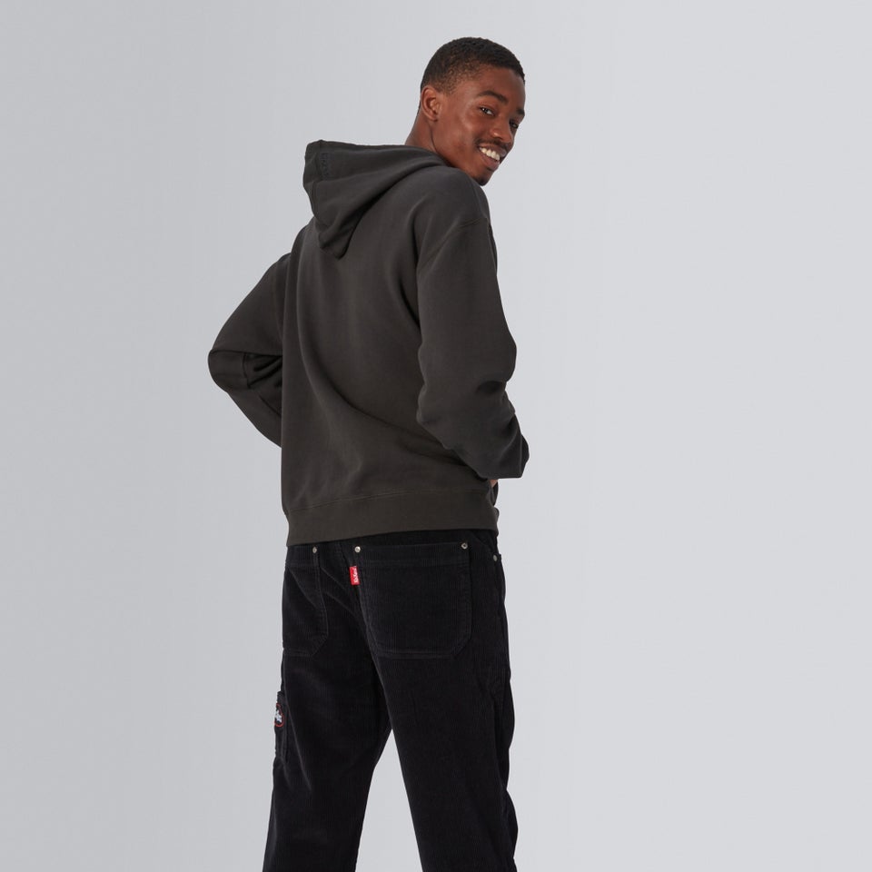 Men's Brushed Back Hoodie Black