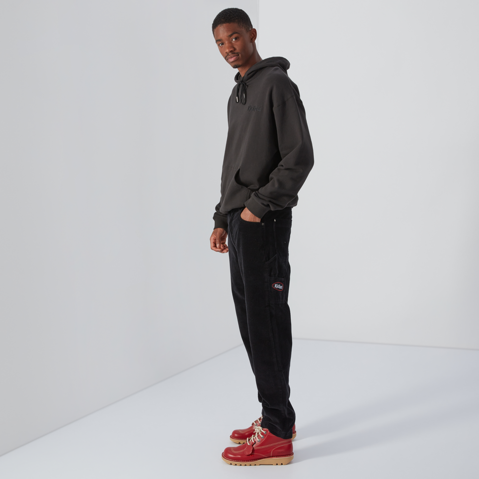 Men's Brushed Back Hoodie Black