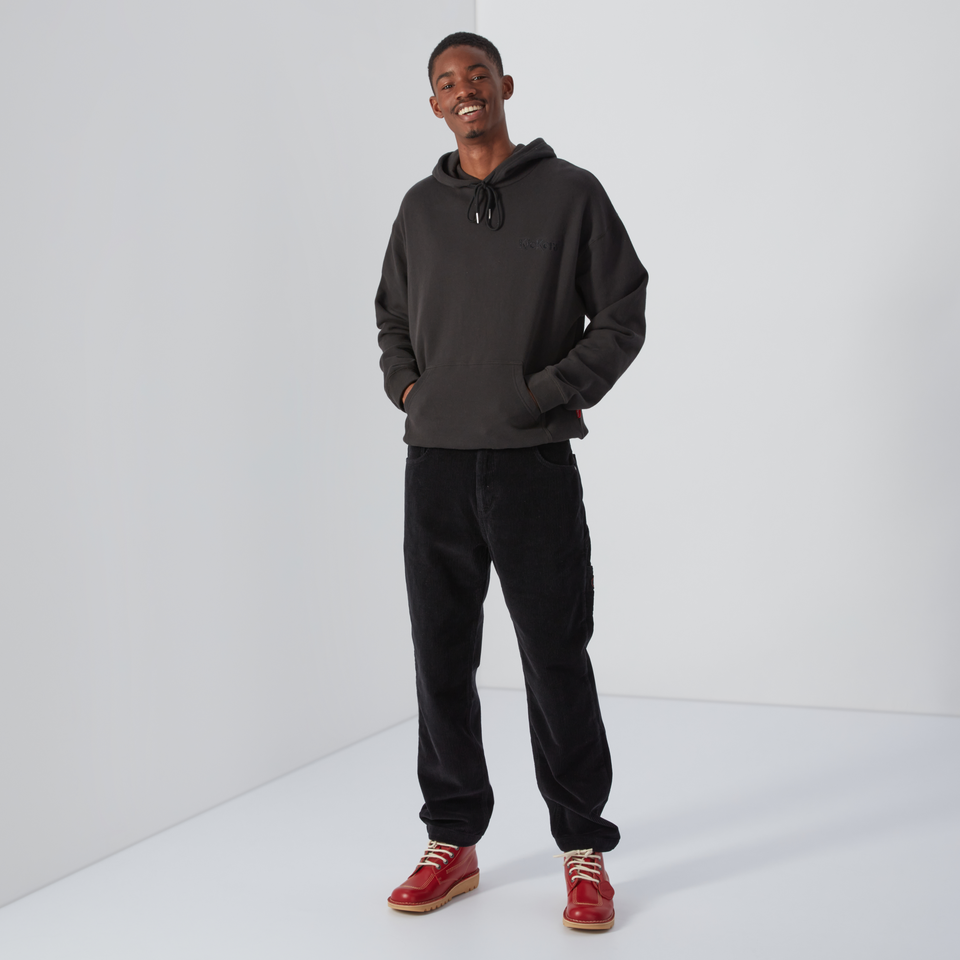 Men's Brushed Back Hoodie Black