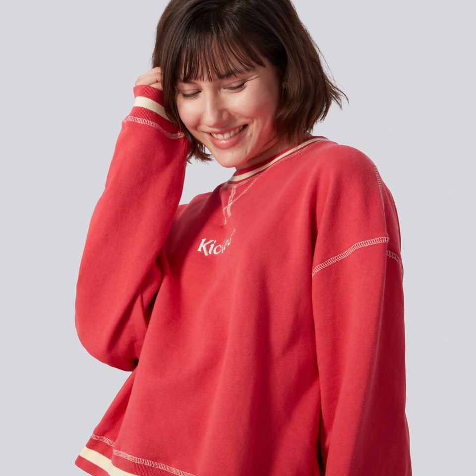 Women's Brushed Back Sweatshirt Pink